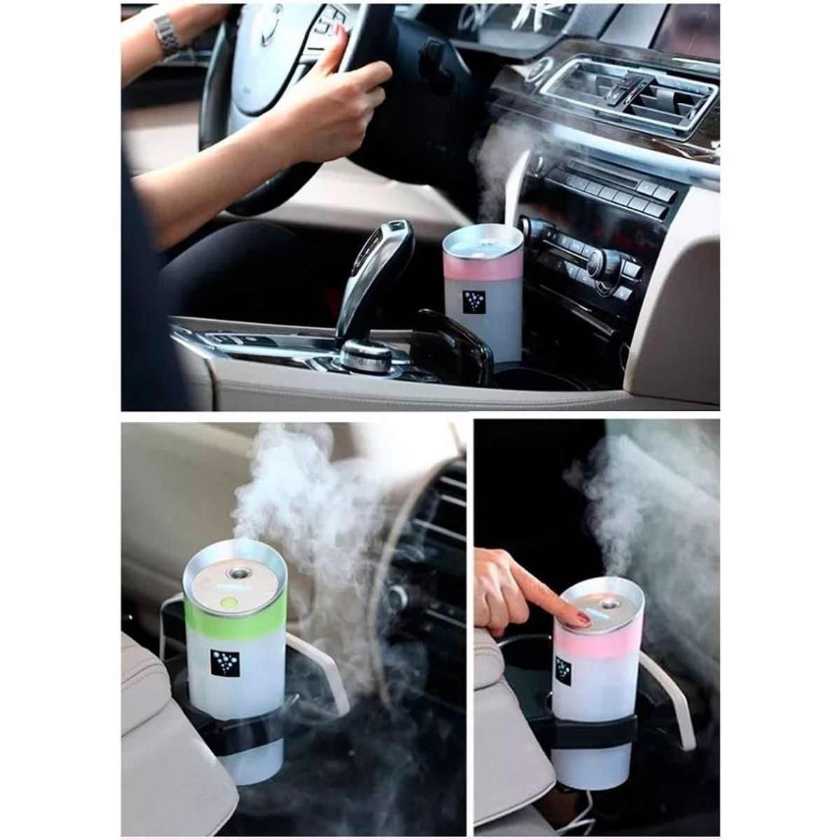 OEM - Humidificador Purificador Aire Usb Aromaterapia 300ML Verde