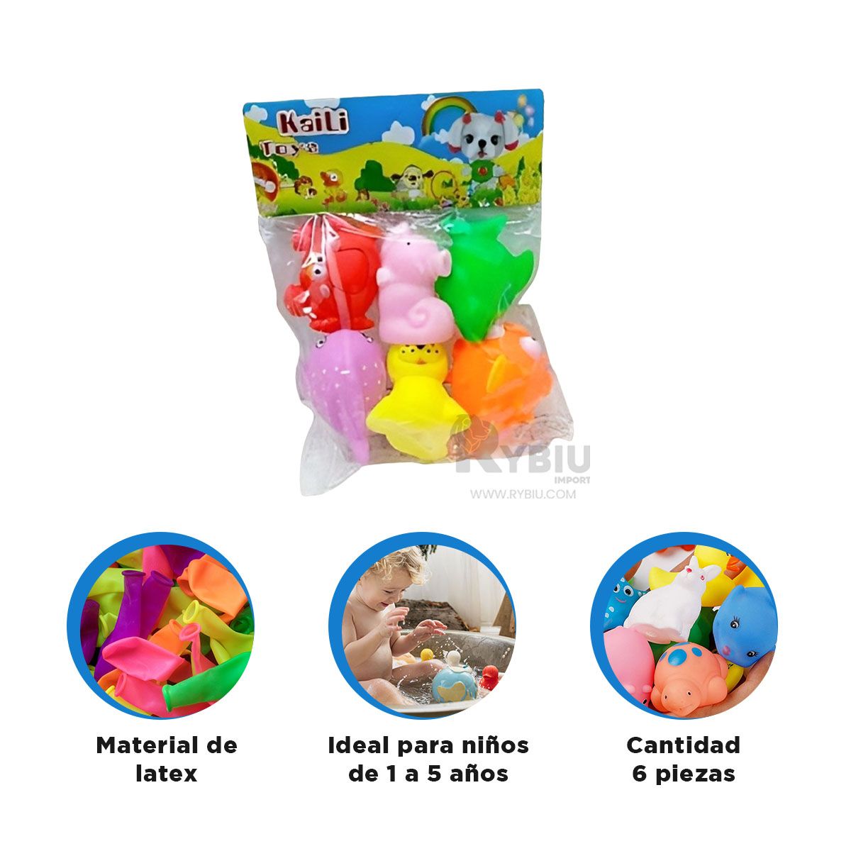 GENERICO - Set de Animates en Multicolor Y+Regalo Ligas para Peinar