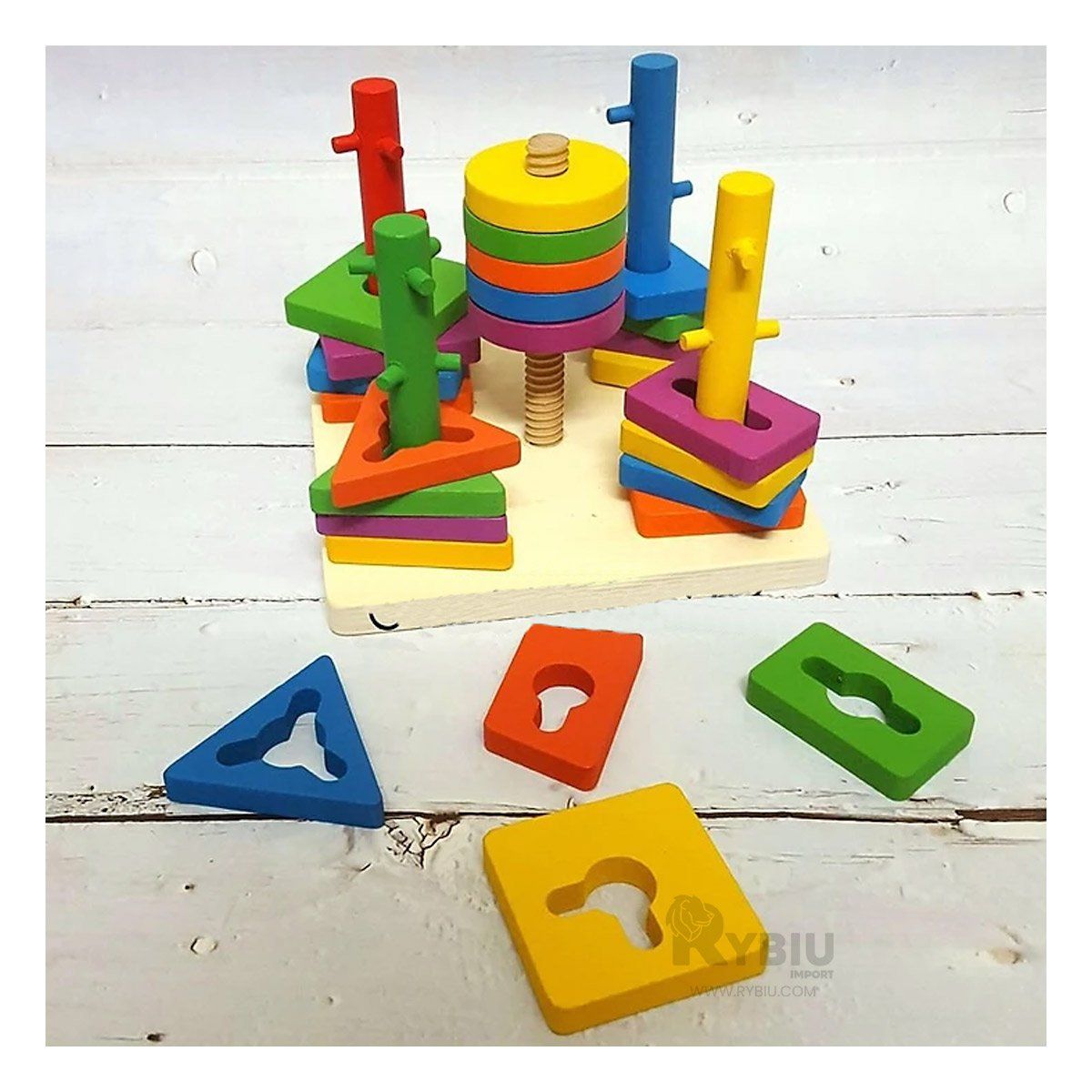 GENERICO - Juguete para Encajar las Figuras Geometricas Multicolor