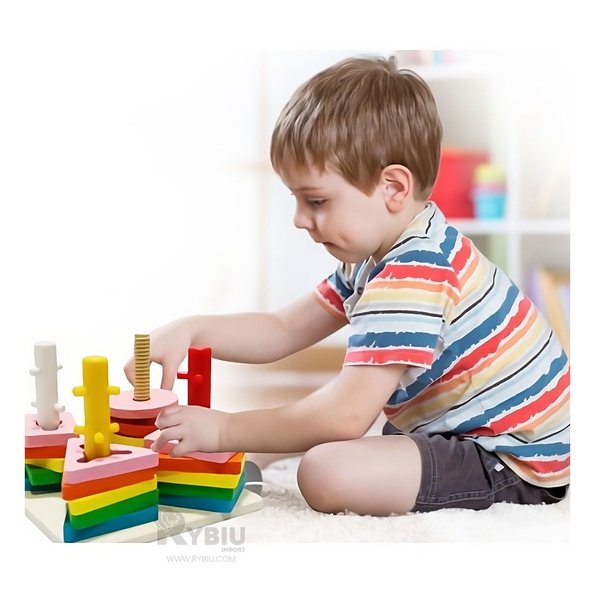 GENERICO - Figuras para Encajar para Bebe Multicolor Y+Gift MiniAgenda