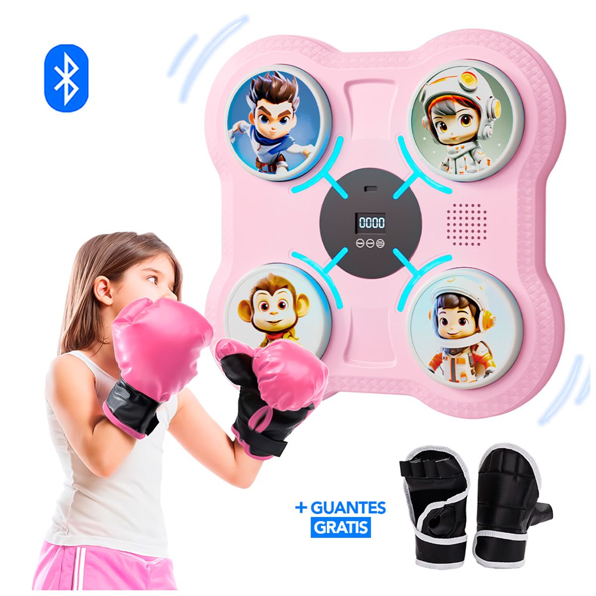 KELLER - Maquina de Boxeo Musical con Bluetooth Guantes Regalo RS RZ1