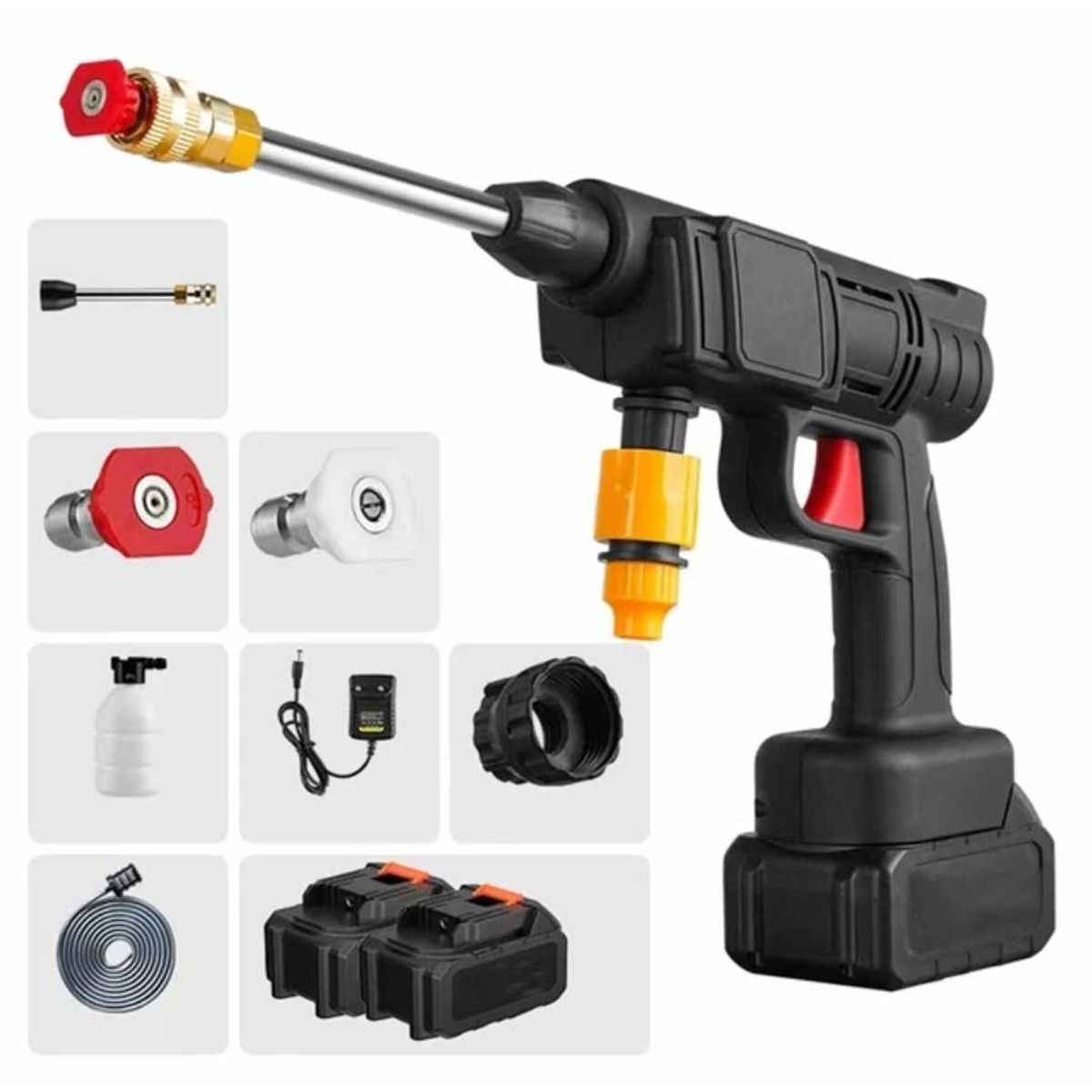 GENERICO - Pistola Hidrolavadora 120V Inalambrica Pulverizador Potente