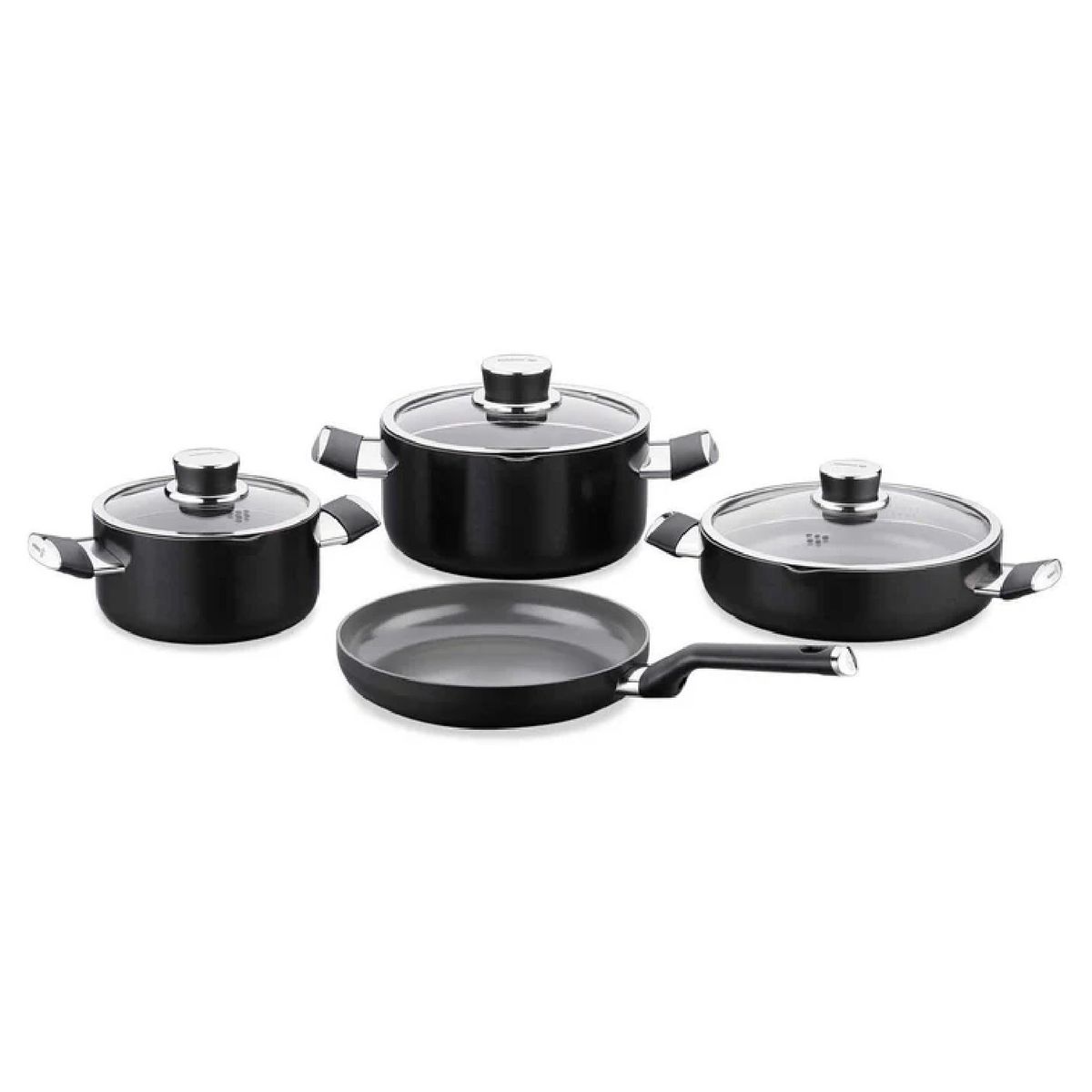 KORKMAZ - Juego de Ollas 7 Piezas Lena A3891 Korkmaz