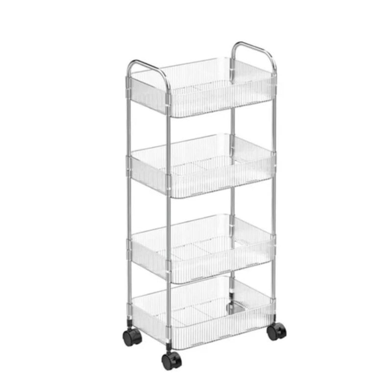 GENERICO - Verdulero Giratorio Organizador Acrilico Cocina Cesta Carrito C Ruedas