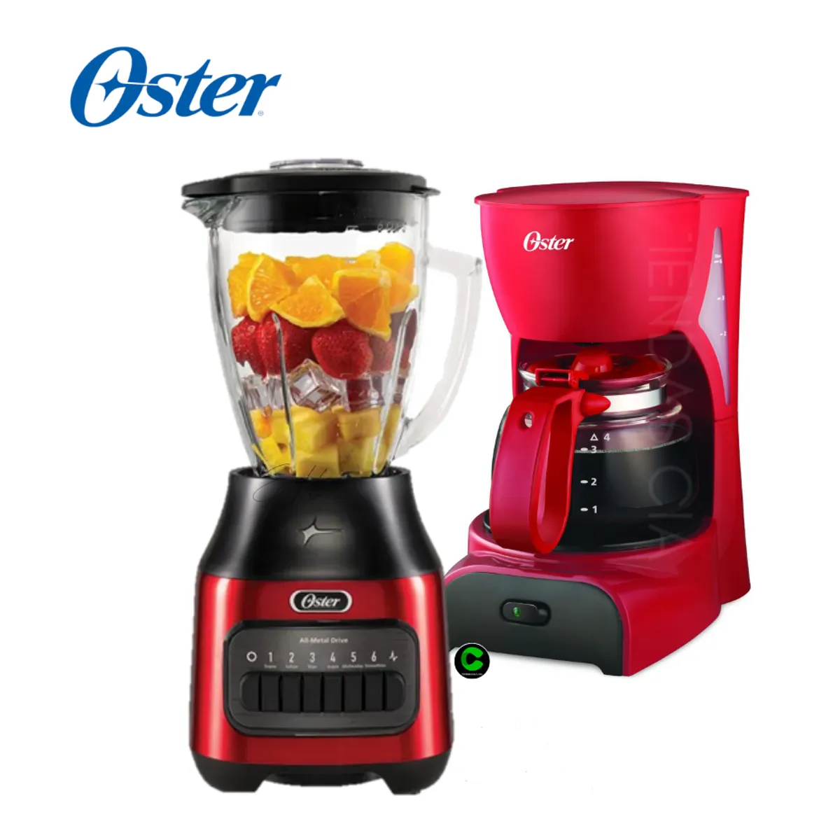 OSTER - COMBO OSTER Licuadora BLSTPEG-CPB Y Cafetera BVSTDCDR5R