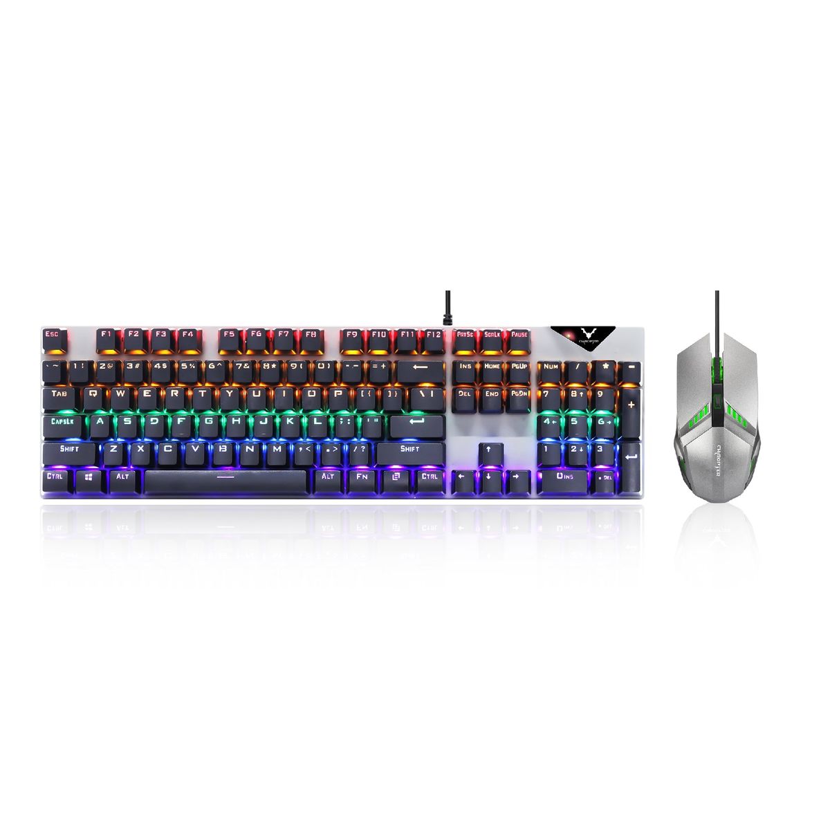 WESDAR - Wesdar - Combo Gaming Mouse + Teclado Mecánico con luces RGB