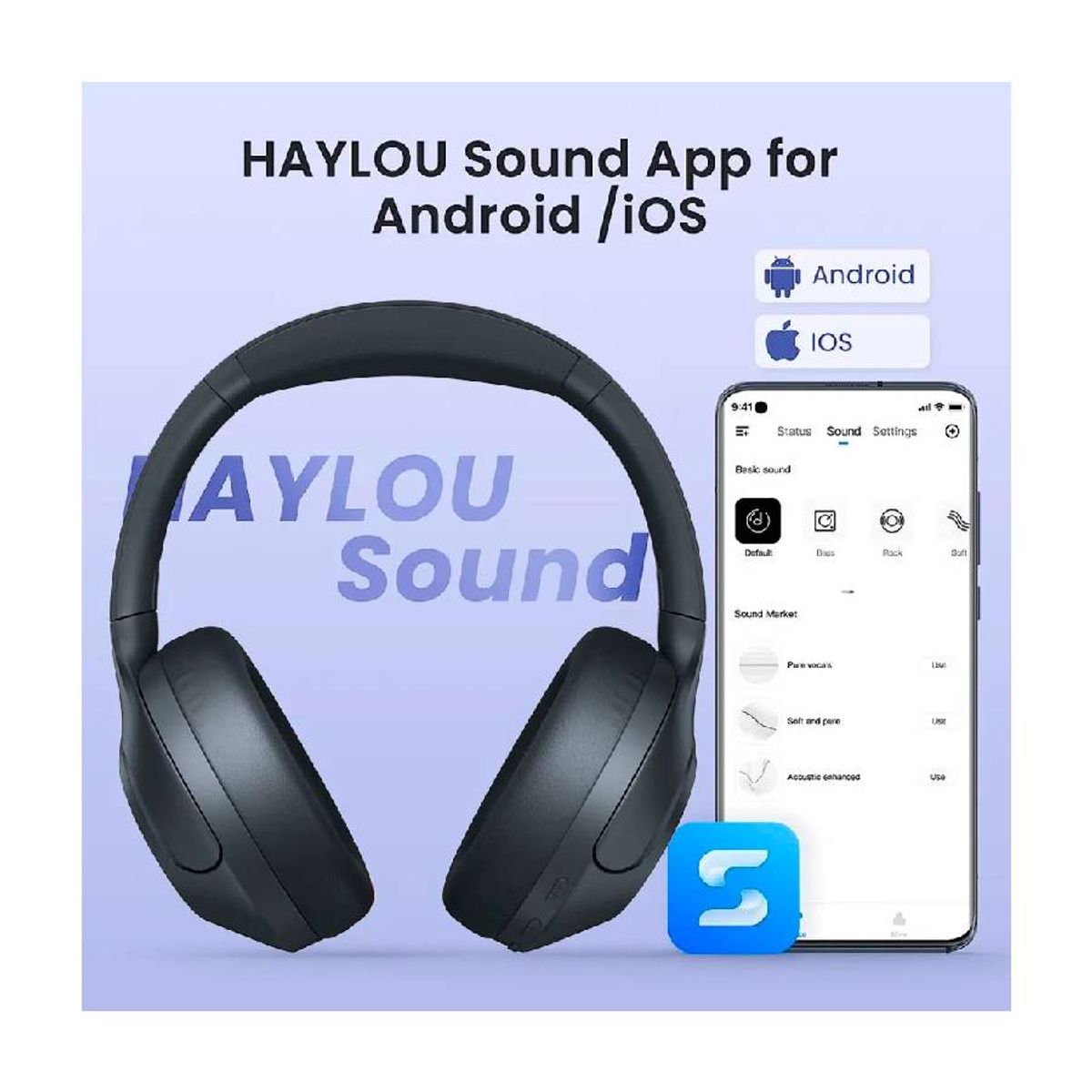 HAYLOU - Haylou S35 ANC Audífonos Inalámbricos con Cancelación Activa de Ruido