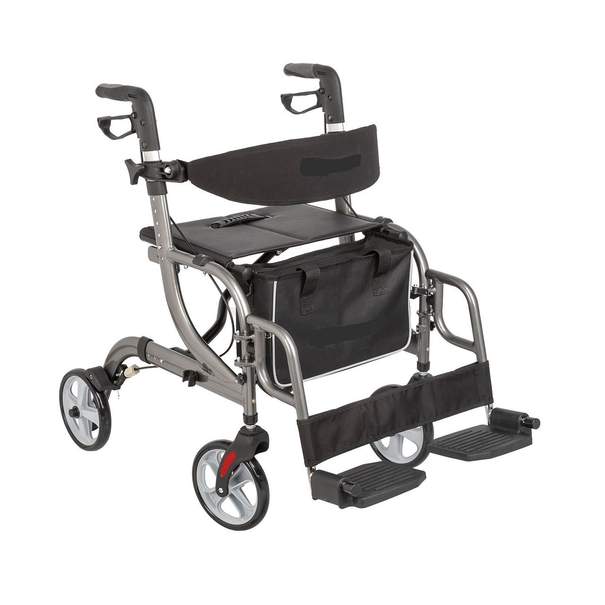 FIRST CARE - Andador 4 Ruedas Canasto Asiento y Reposapiés Pro