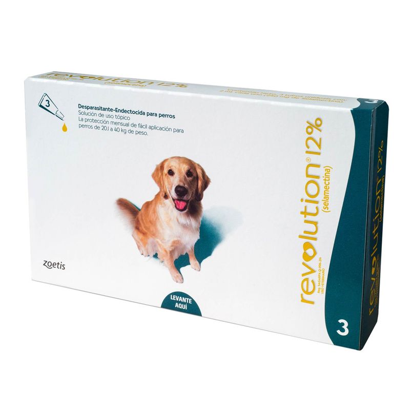 REVOLUTION - Revolution 12% X 3 Pipetas De 2,00ml - Perros De 20,1 A 40kg
