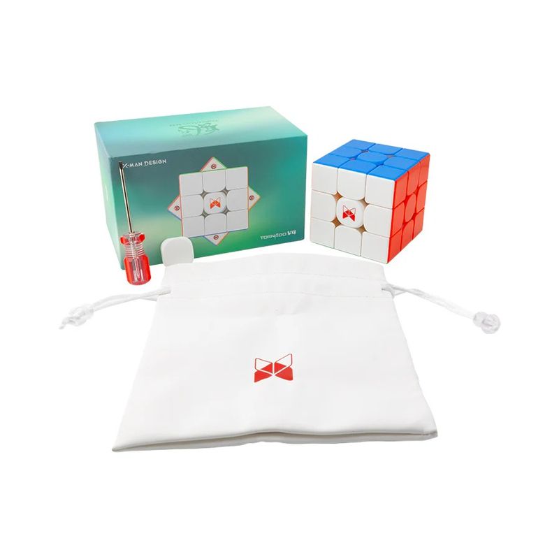 QIYI - Geekcuber Cubo 3x3 X-Man Tornado V4 M  (Pioneer UV Coated)
