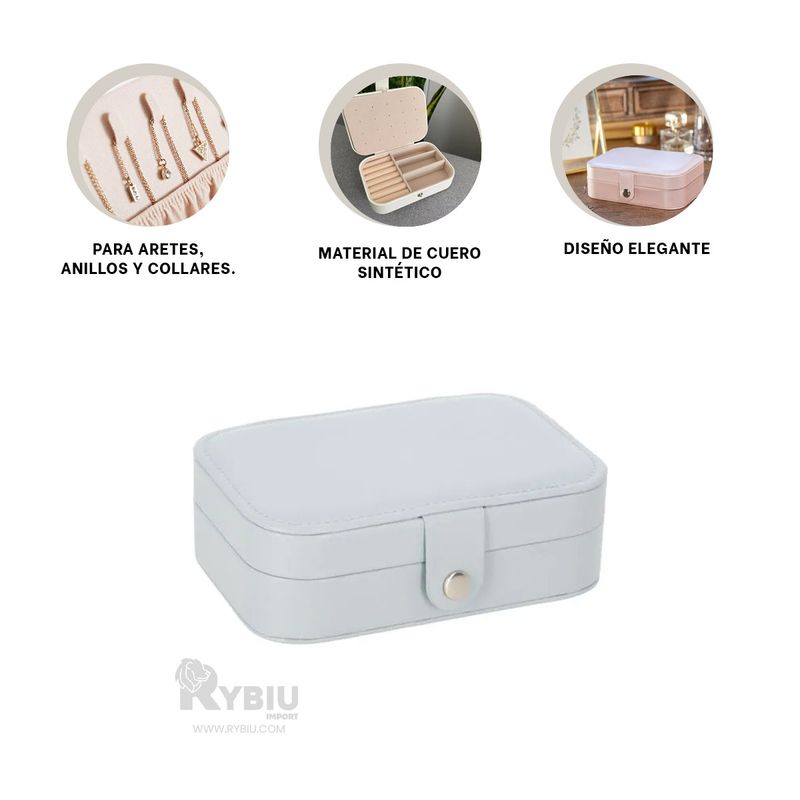 RYBIU IMPORT - Estuche para Joyas en Blanco Y+Stickers