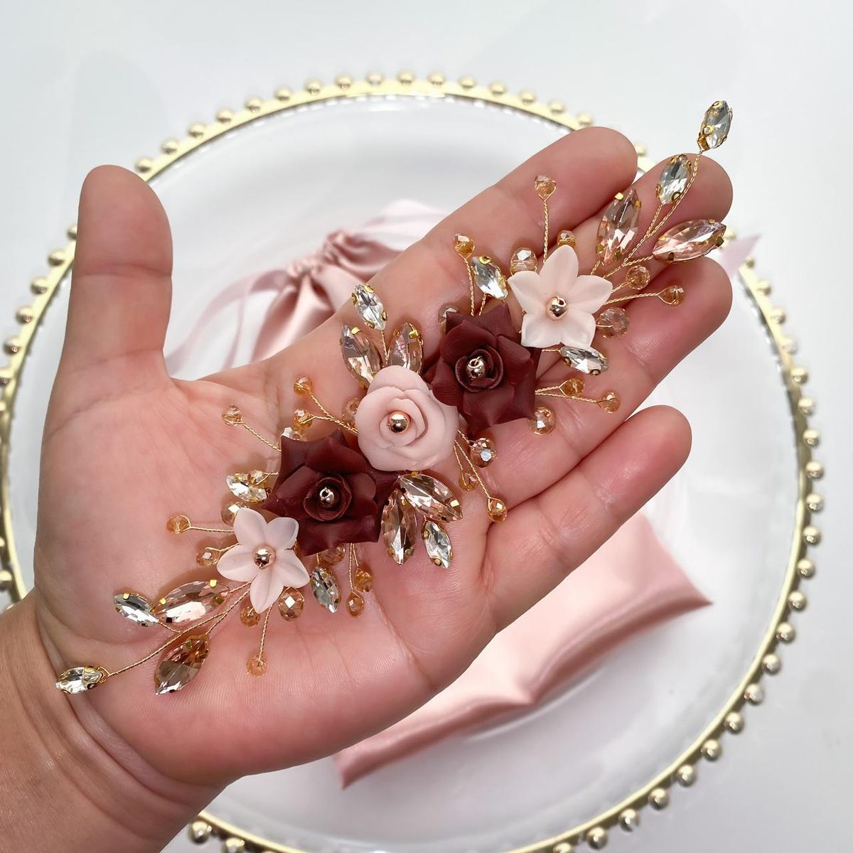 ANADE HANDMADE - TOCADO ACCESORIO PARA NOVIA