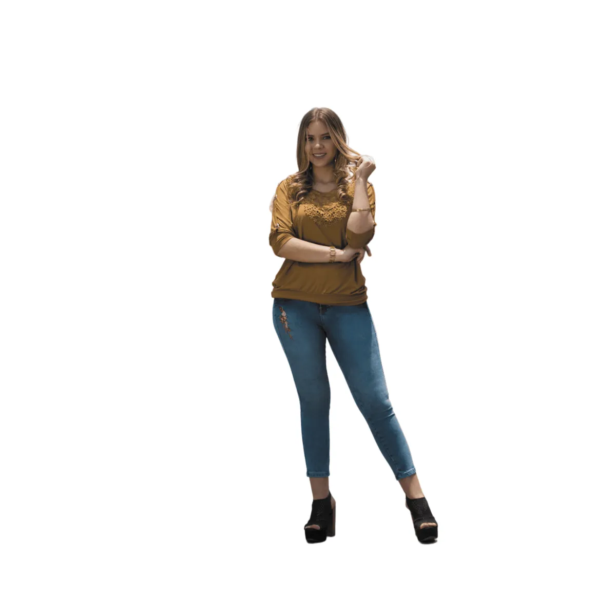 TANSY - JEAN PARA MUJER - FATIMA TANSY-AZUL