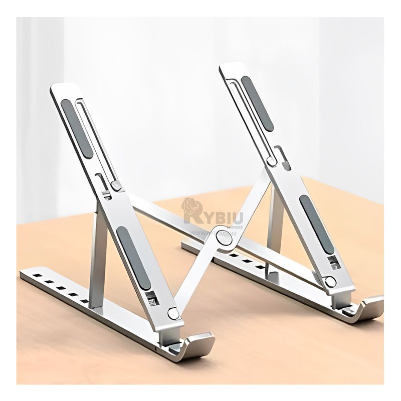 RYBIU IMPORT - Soporte Compacto para Computadora Plateado Y+Papel de Regalo