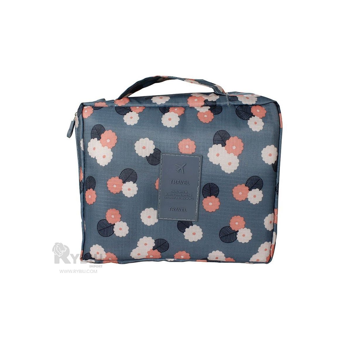 RYBIU IMPORT - Estuche Multiusos de Lujo para Viajeros en Azul Acero