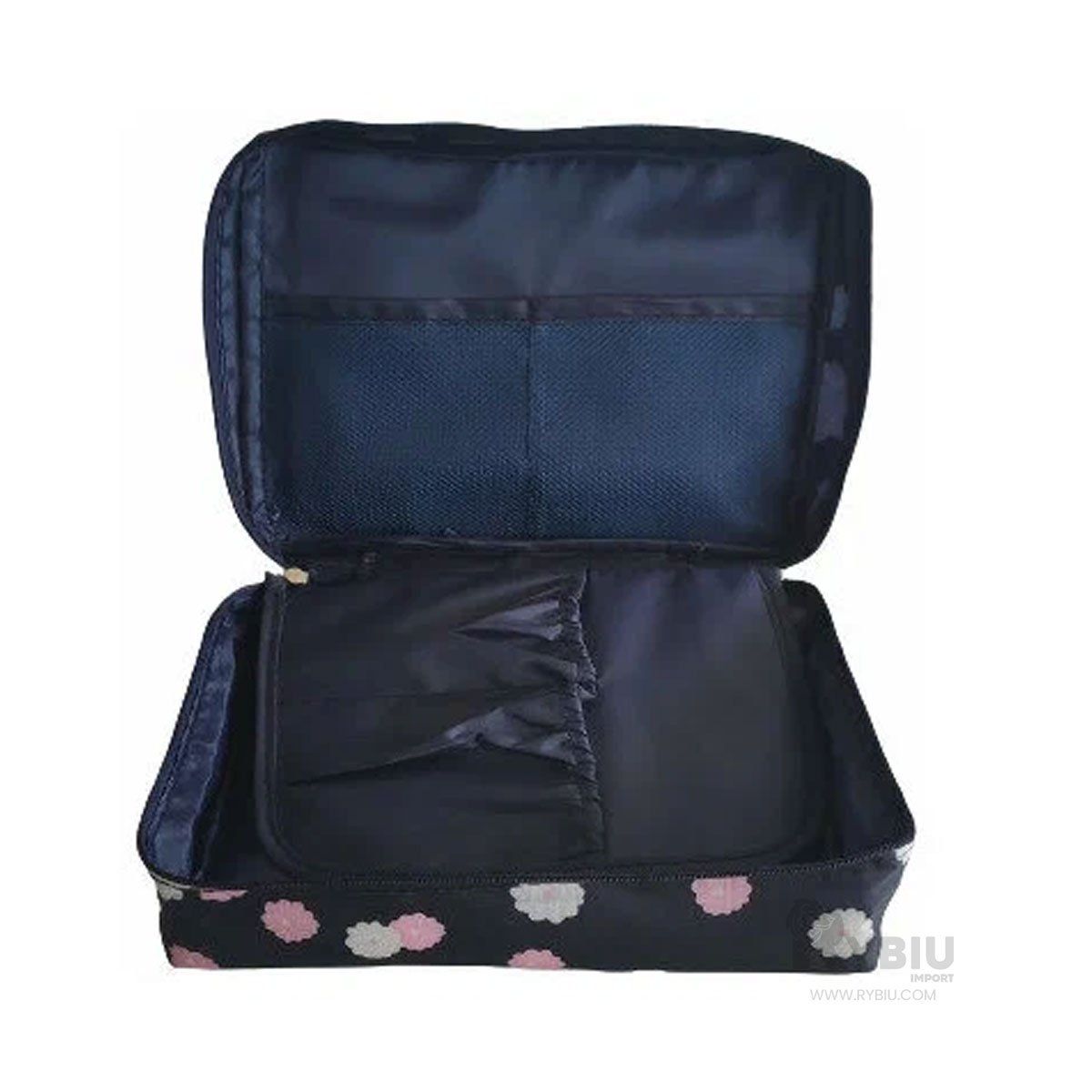 RYBIU IMPORT - Estuche Multiusos de Lujo para Viajeros en Azul