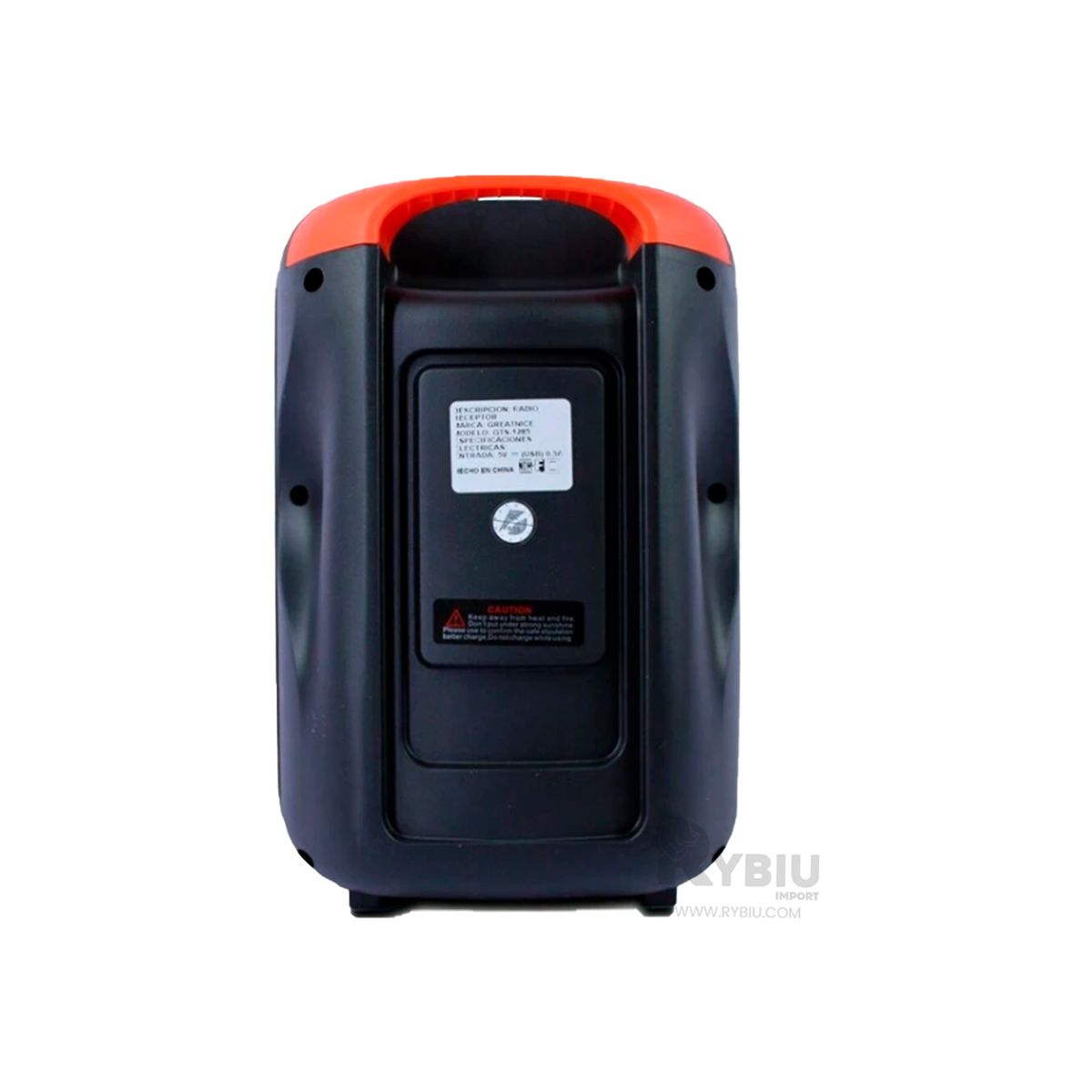 RYBIU IMPORT - Parlante con Salida de Poder 5W Negro Y+Regalo Stickers