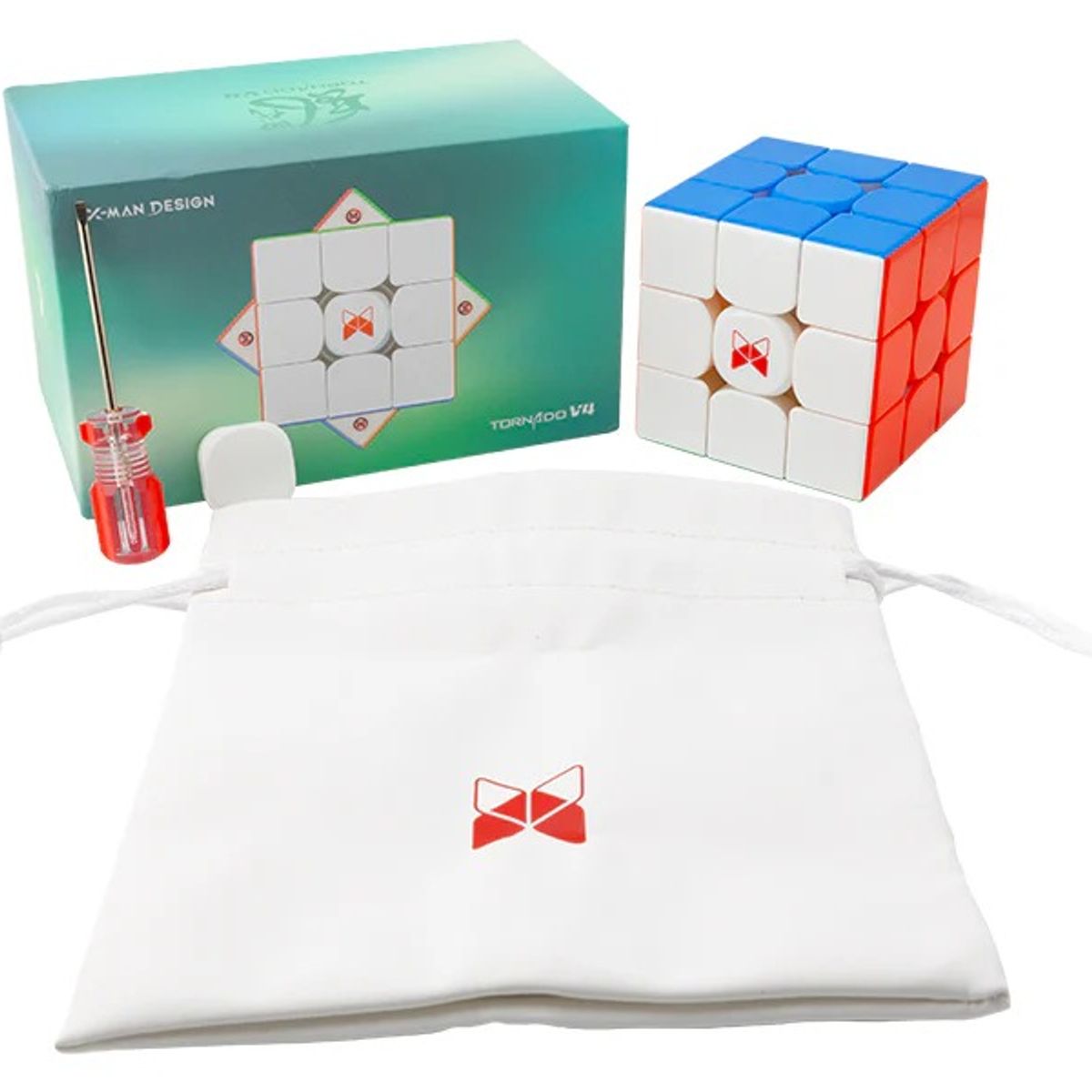 GANCUBE - Geekcuber Cubo X-Man Tornado V4 M 3x3 Pioneer UV Coated