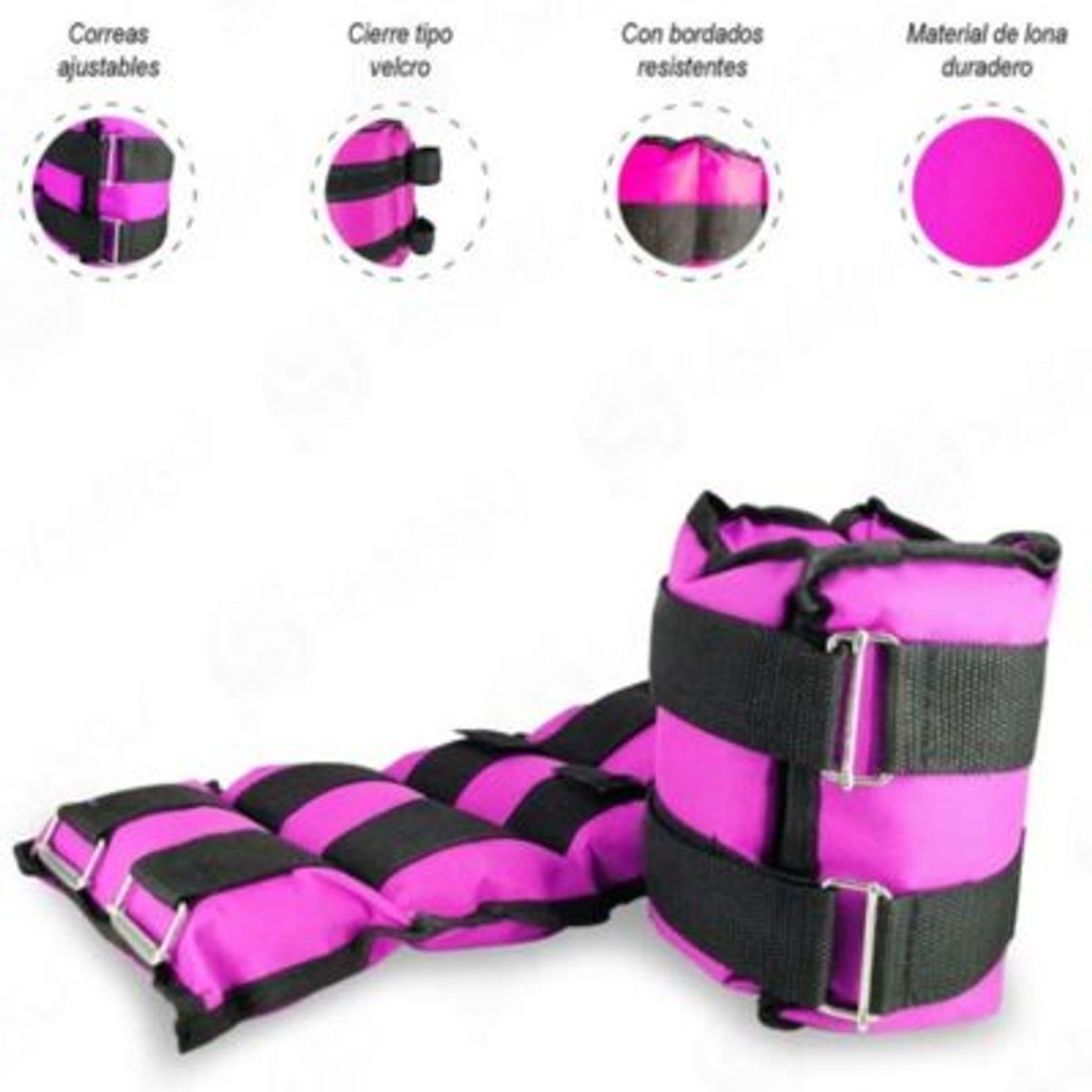 FINIS - Pesas Muñequeras Tobilleras Peso de 2 kg Pack 2 Unidades