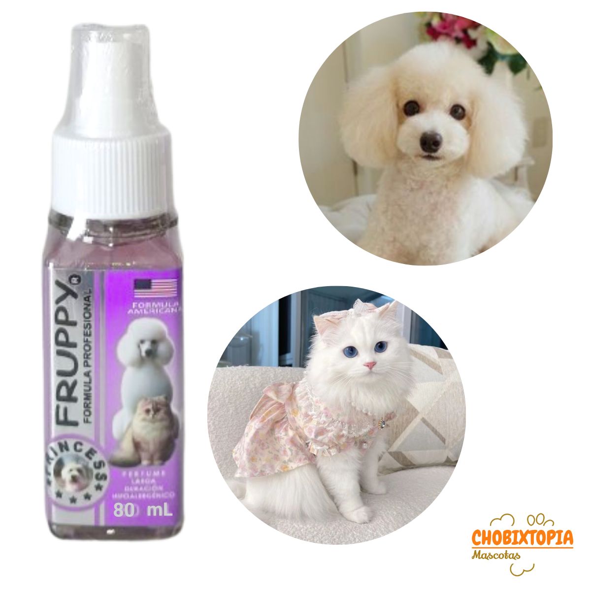 GENERICO - COLONIA PARA MASCOTA FRUPPY PRINCESS x 80 mL