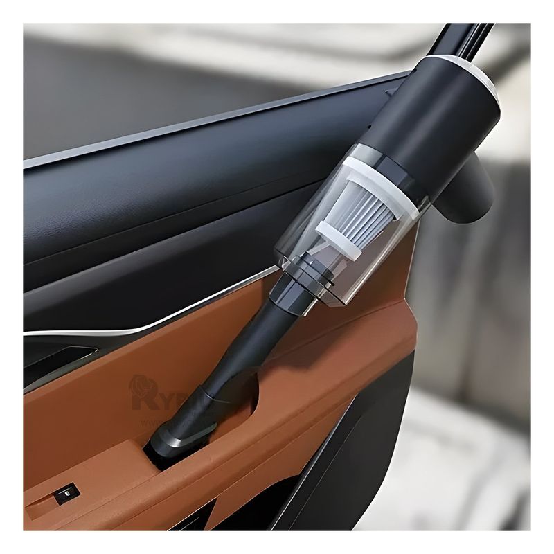 RYBIU IMPORT - Aspirador de Mano para Casa en Color Negro Y+Regalo Stickers