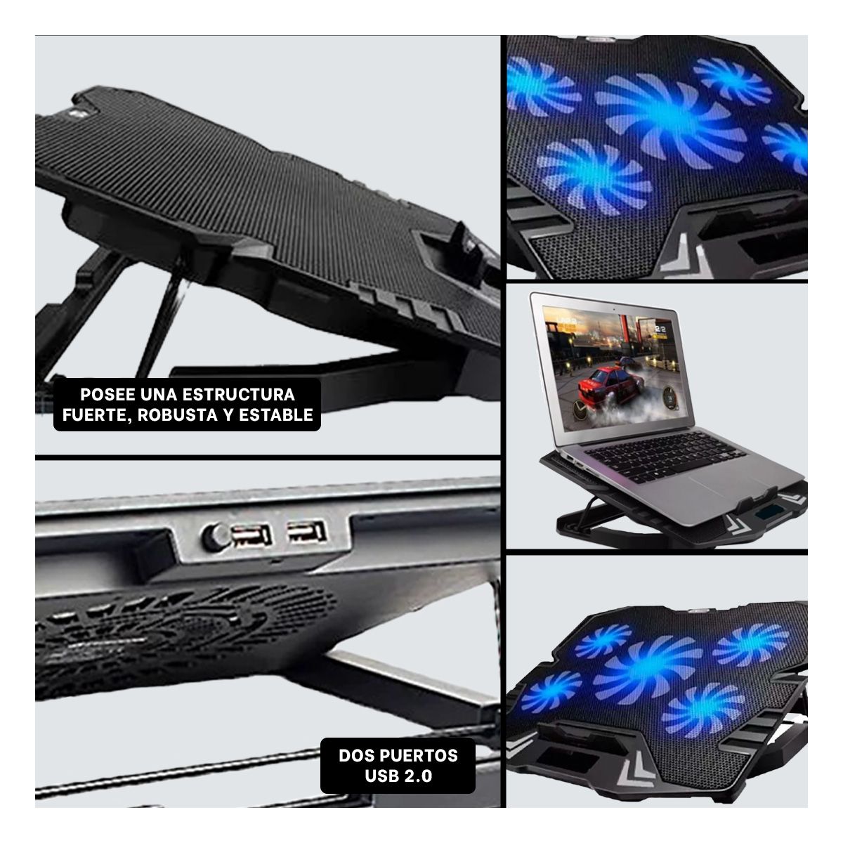 RYBIU IMPORT - Base con Ventilacion Modelo HA K5 Y+Ligas de Regalo