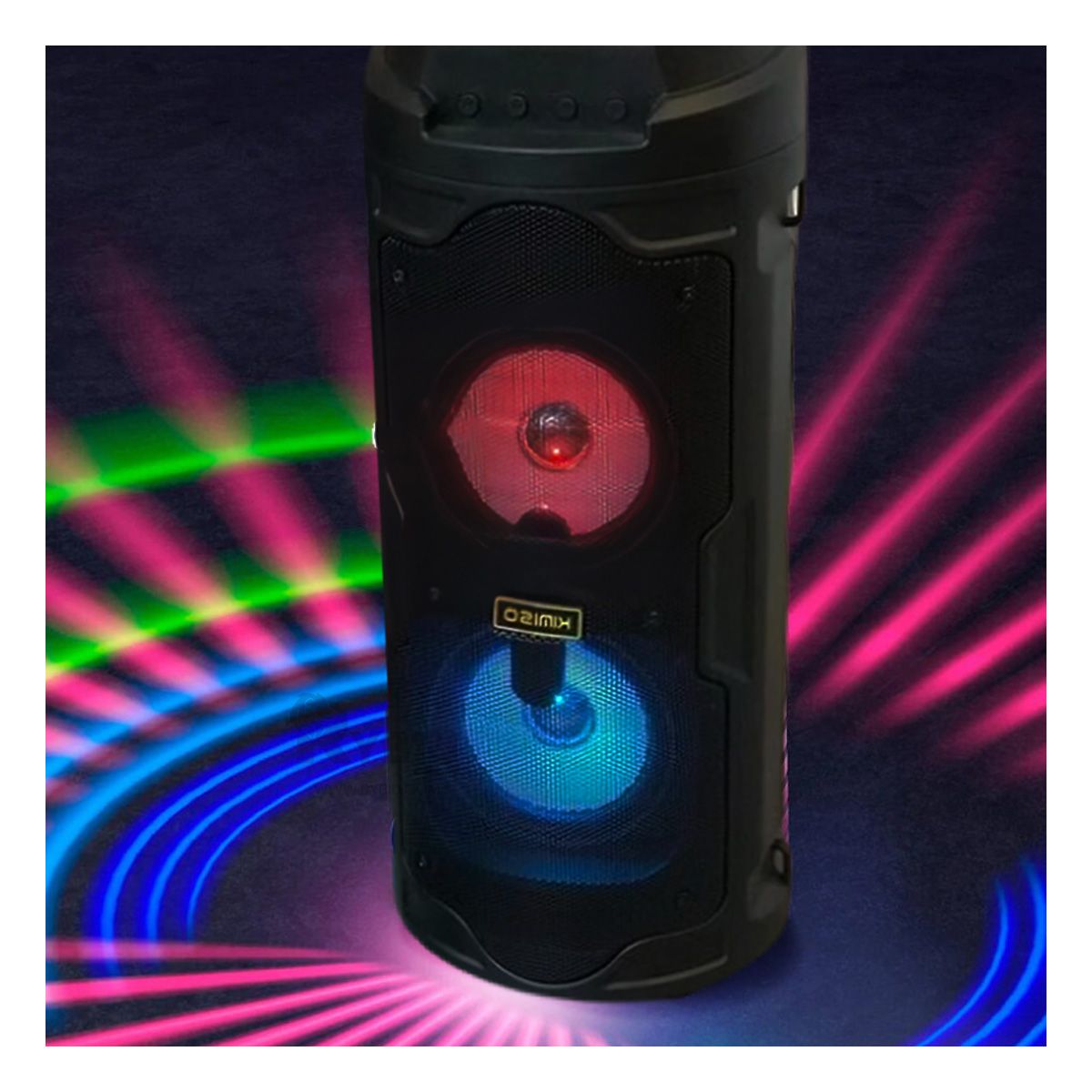 RYBIU IMPORT - Parlante Moderno KMS6683 Color Negro Y+Papel de Regalo