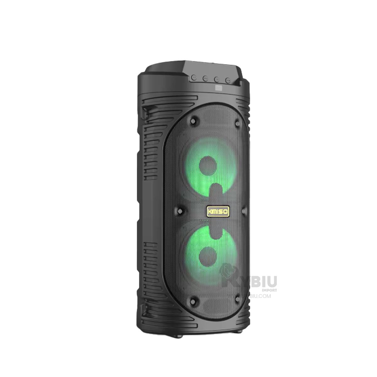 RYBIU IMPORT - Parlante Portatil KMS6683 en Tono Negro Y+Regalo Agendita