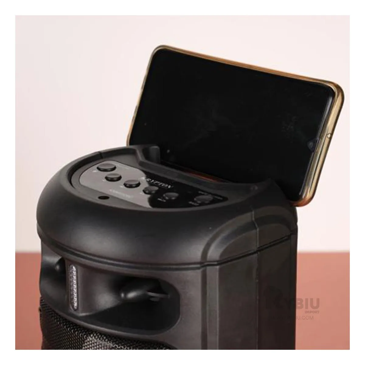 RYBIU IMPORT - Parlante con Altavoces Diseño Compacto KTS 1225 Negro