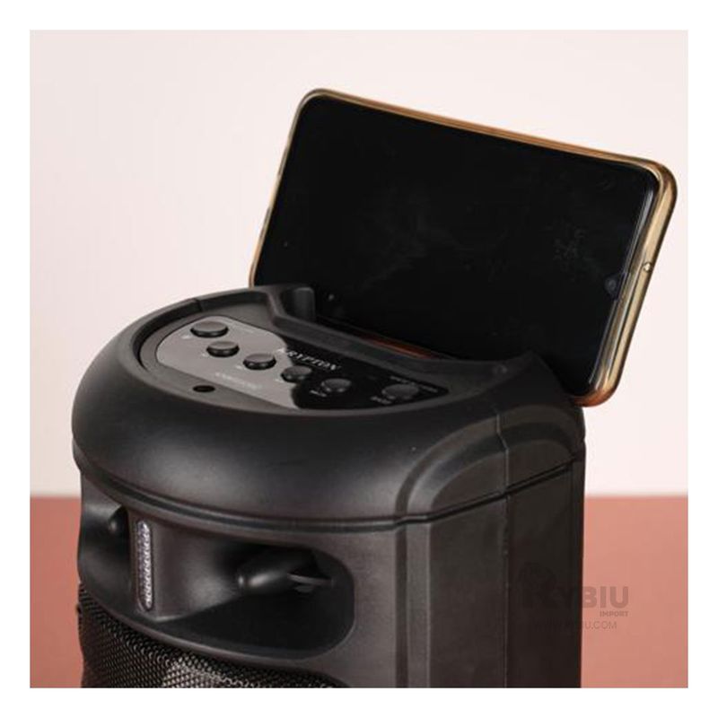 RYBIU IMPORT - Parlante con Altavoces Diseño Compacto KTS 1225 Negro