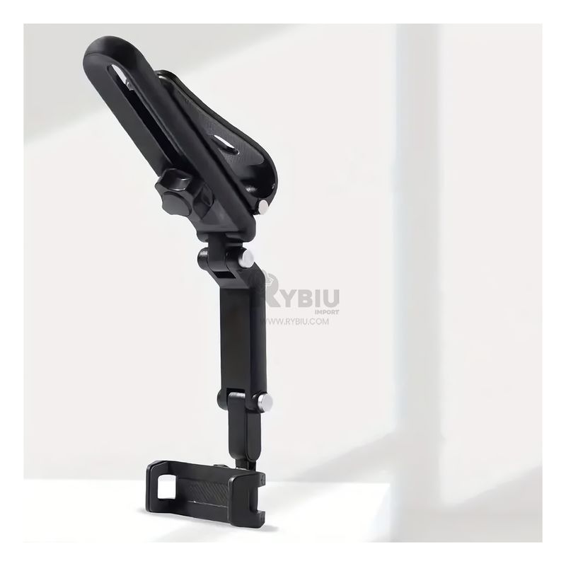 RYBIU IMPORT - Base Ajustable para Celular de Auto en Negro Y+Gift Stickers