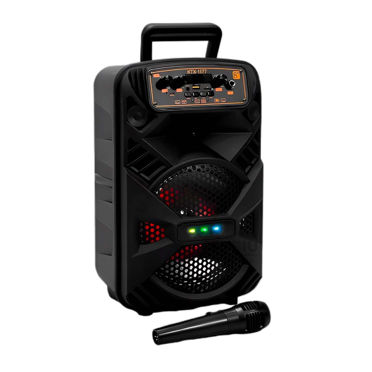 RYBIU IMPORT - Altavoz Funcional KTS 1177 Negro Y+Banderitas Adhesivas