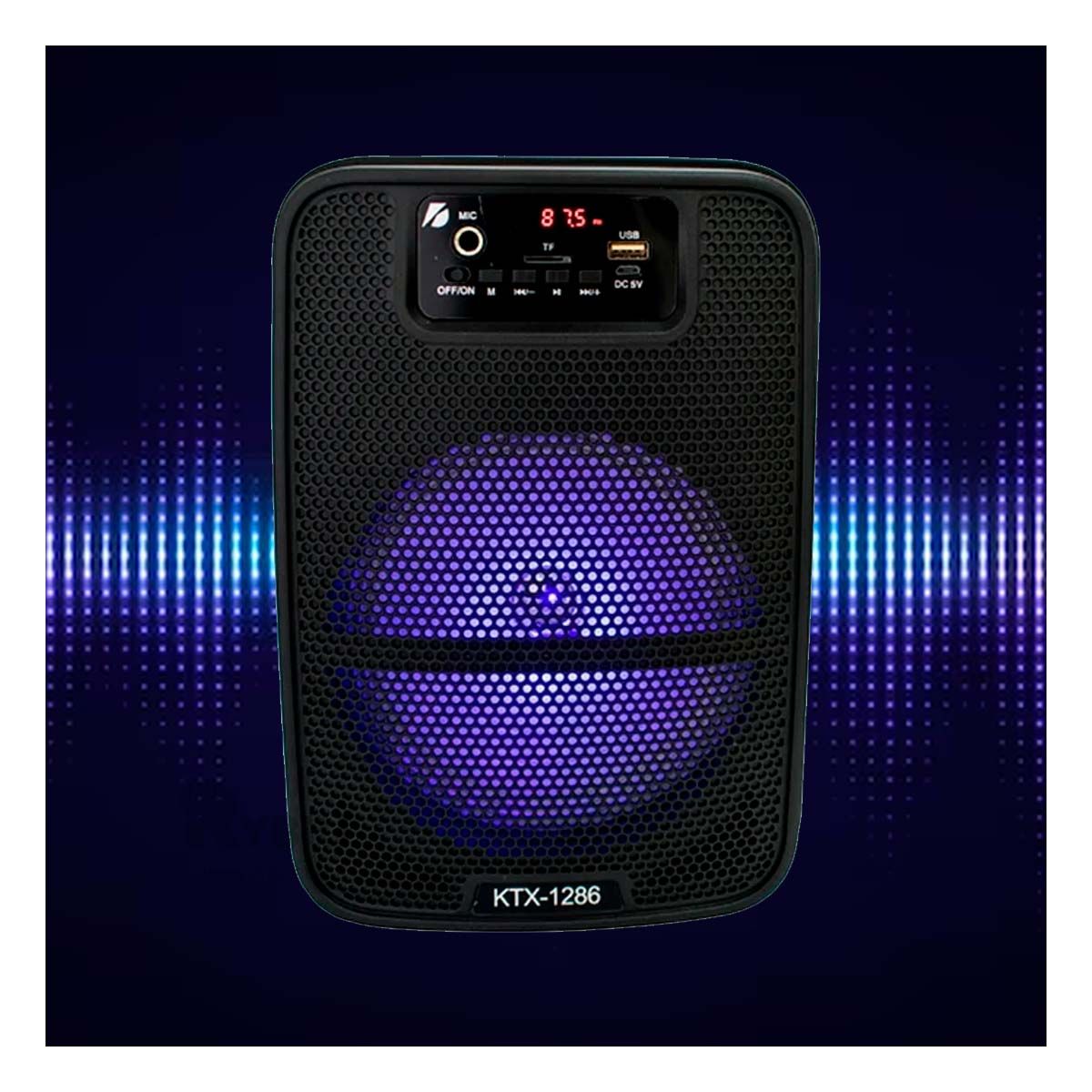 RYBIU IMPORT - Parlante con Altavoces Diseño Compacto Modelo KTX-1286