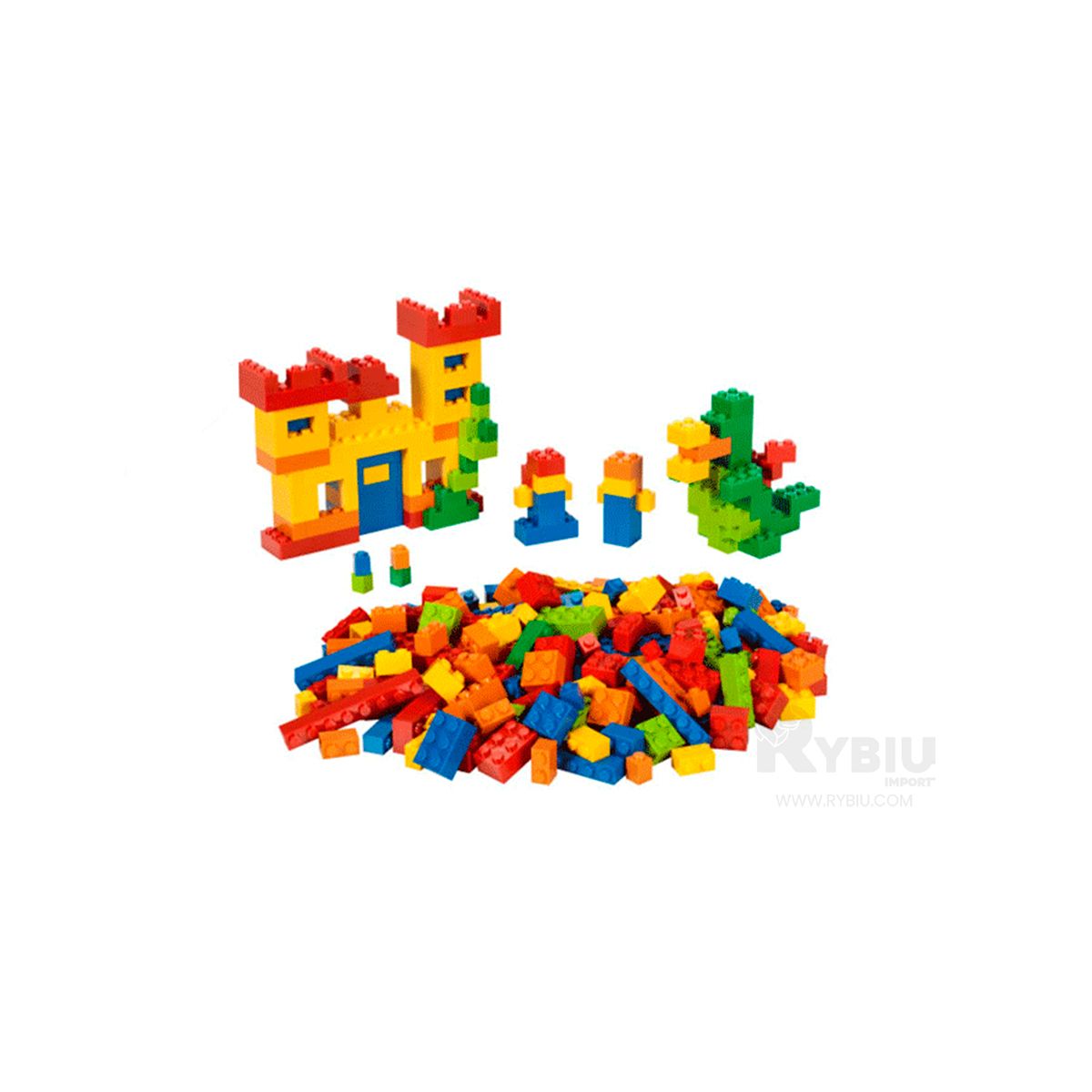 GENERICO - Balde con Bloques Armables en Multicolor Y+Gift Stickers