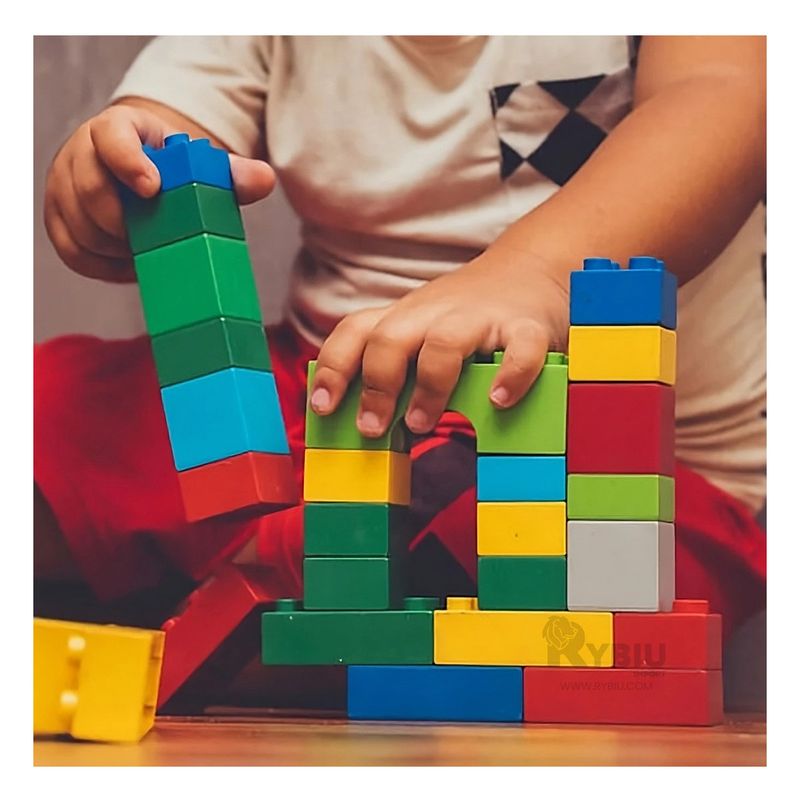 RYBIU IMPORT - Juego Didactico de Bloques Multicolor Y+Papel de Regalo