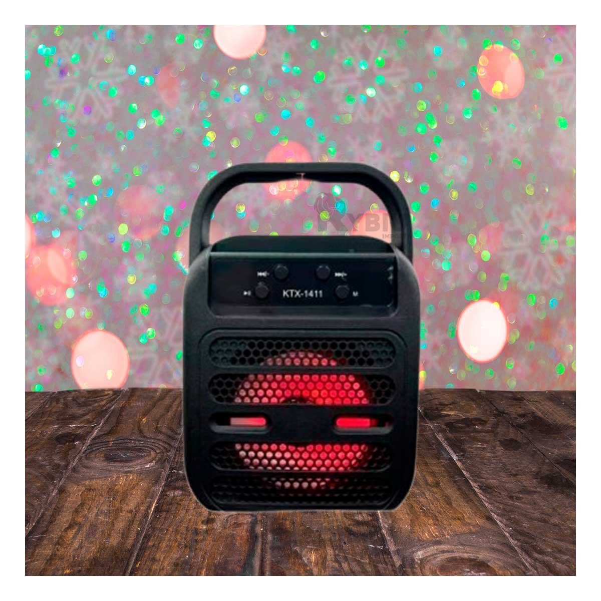 RYBIU IMPORT - Parlante con Altavoces Diseño Compacto KTS 1411 Negro