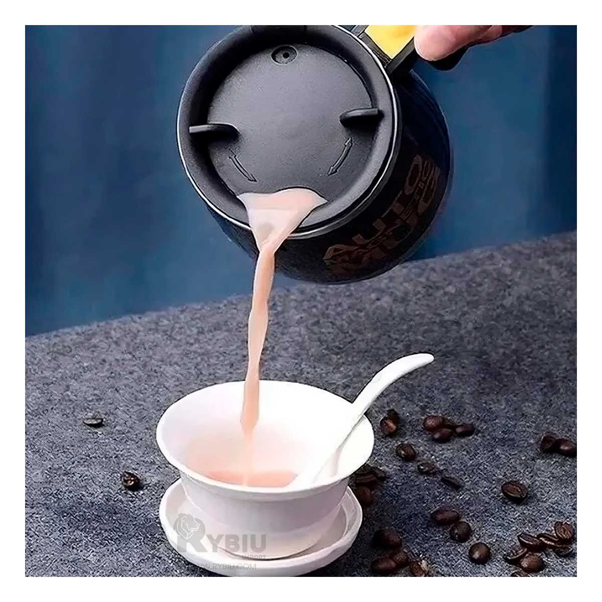 GENERICO - Taza Electronica para Batir de Color Negro Y+Regalo Agendita