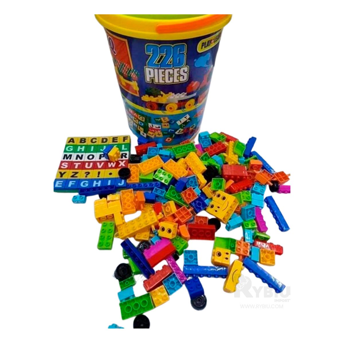 RYBIU IMPORT - Juego de Bloque Balde en Multicolor Y+Regalo Agendita