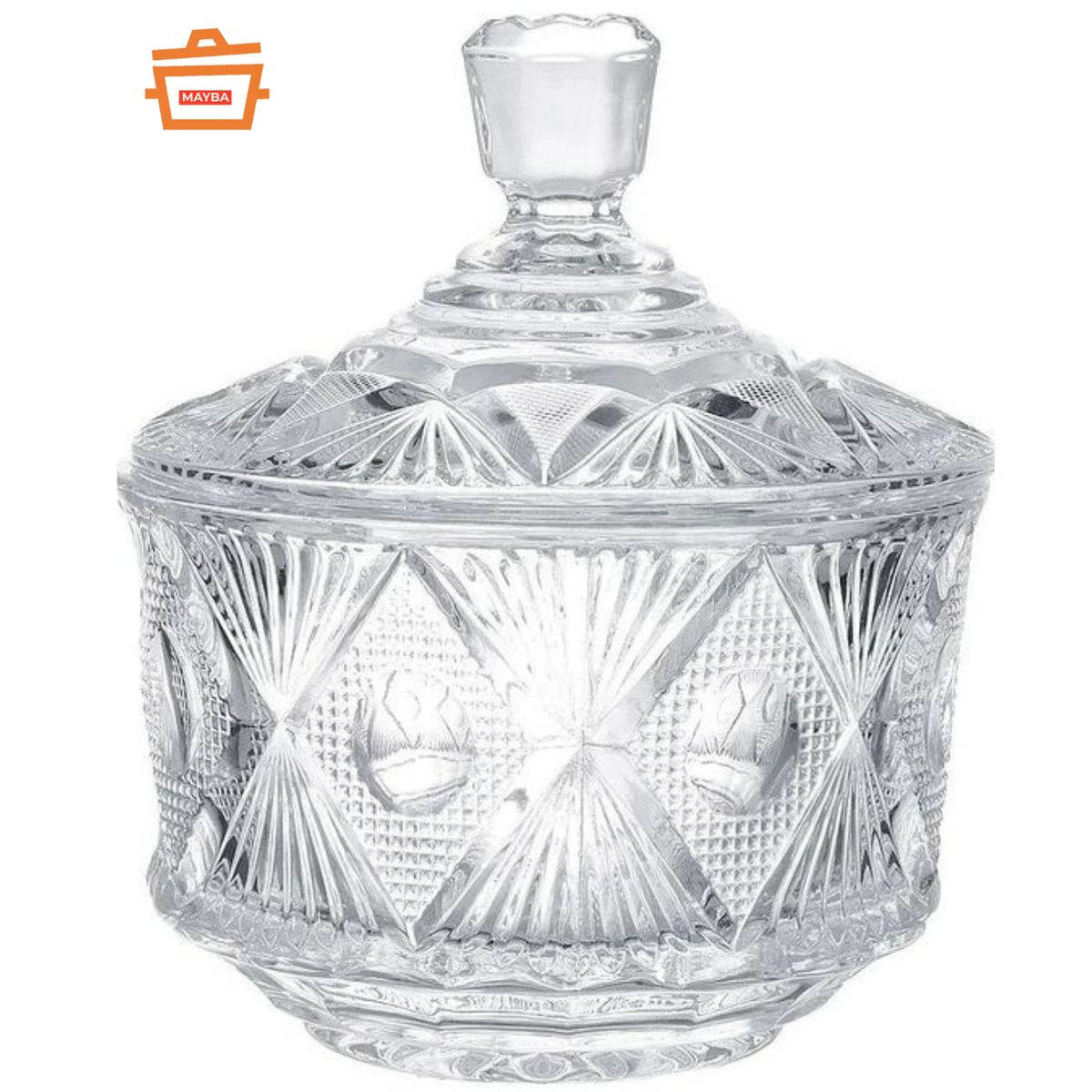 GENERICO - Azucarero de Vidrio Labrado