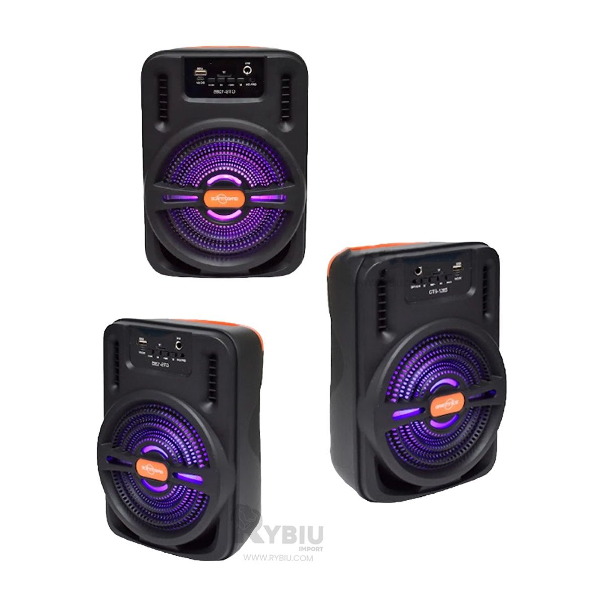 GENERICO - Bocina de Sonido HD y Radio FM Negro Y+Gift MiniAgenda