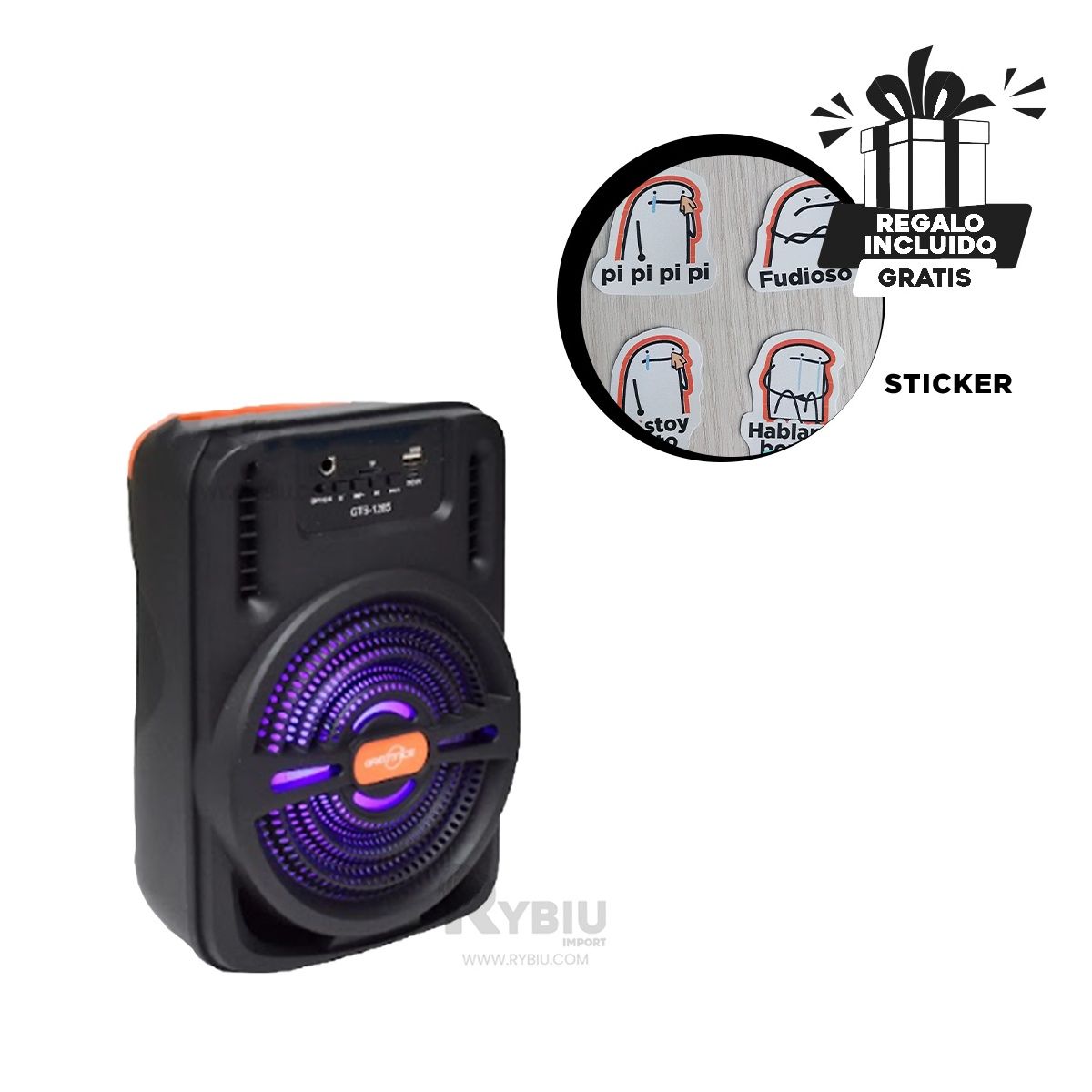 GENERICO - Altavoz Inteligente GTS-1285 Y+Regalo Ligas para Peinar