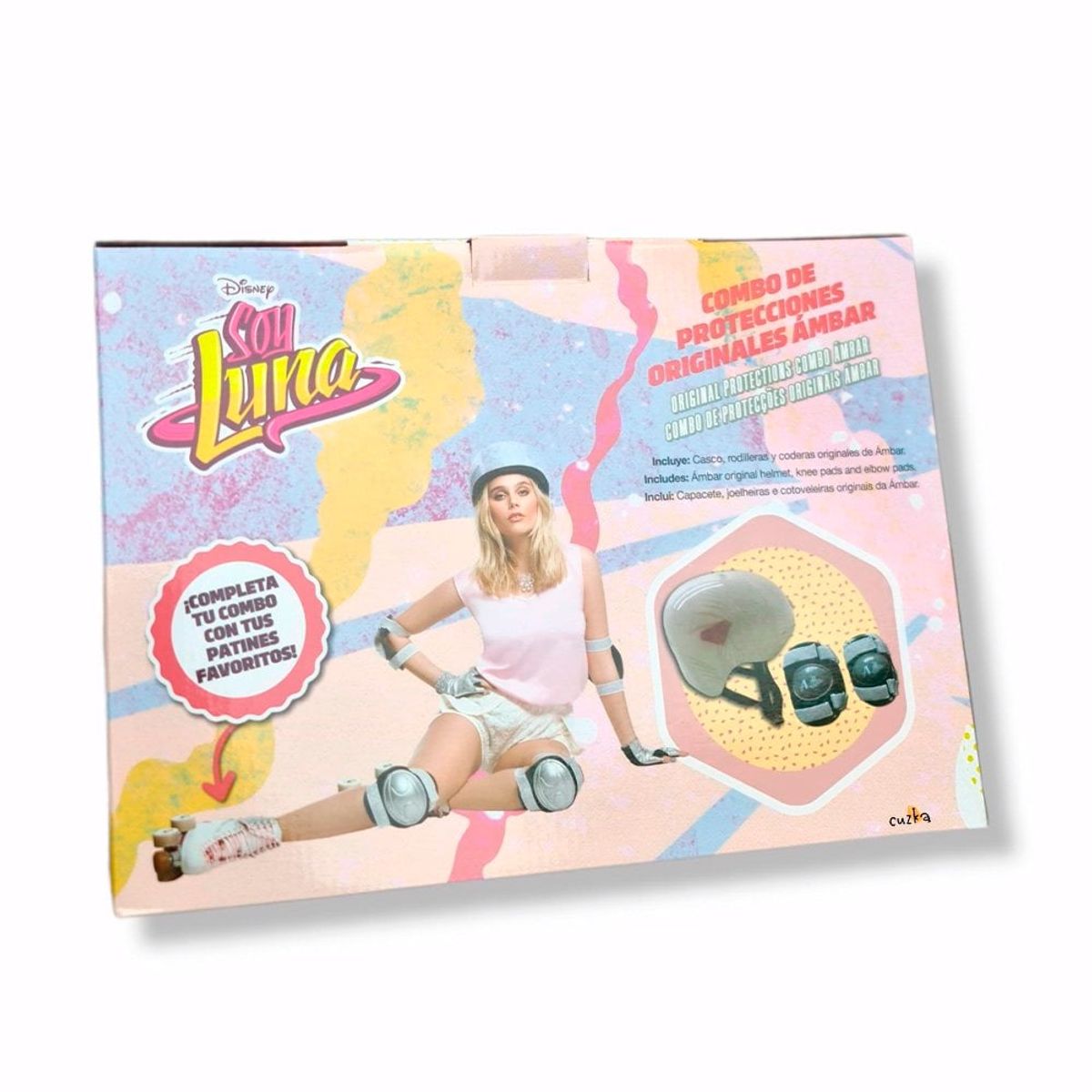 OLLIE - Casco Con Set de Protección Para niña SOY LUNA »AMBAR»