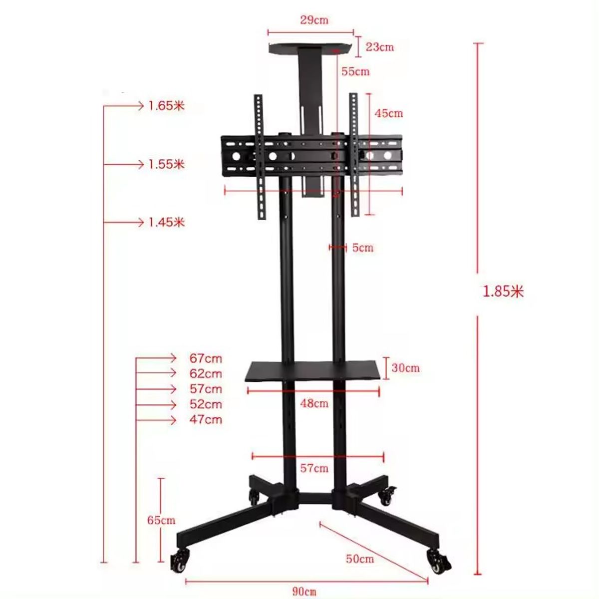 GENERICO - Rack Soporte De Pedestal para TV 32 a 65- SP1500