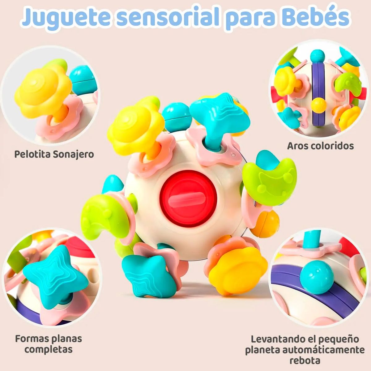 GENERICO - Juguete Mordedor Sensorial para Bebe