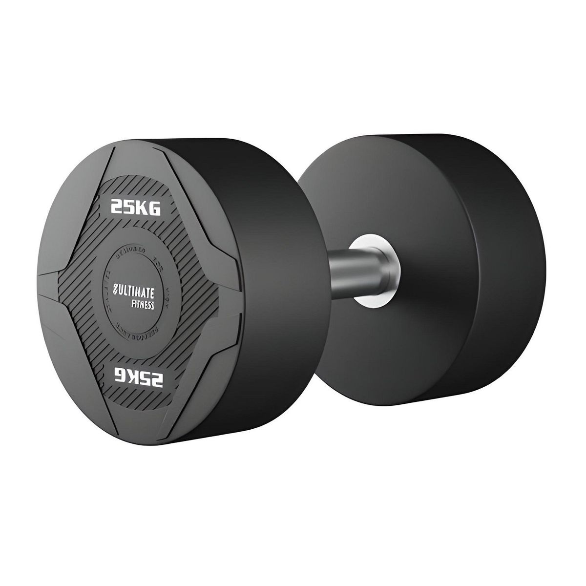 ULTIMATE FITNESS - Mancuerna Redonda PU 25 KG