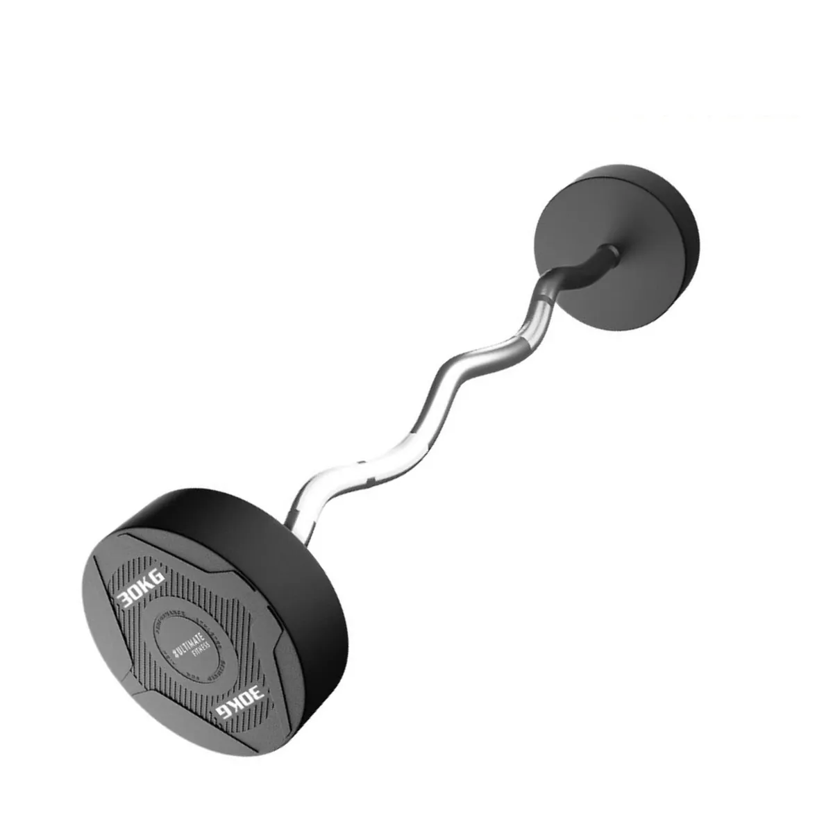 ULTIMATE FITNESS - Barra Curva - Peso Fijo 30 KG