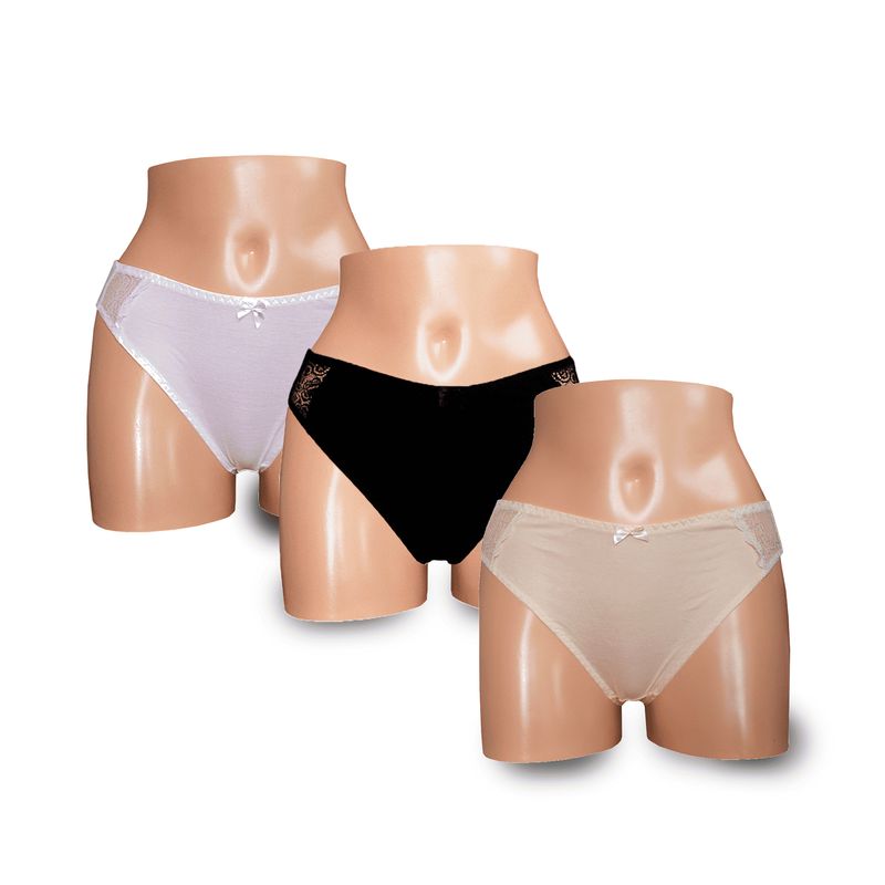 Peter Pan - Pack X3 Bikini Pierna Alta Peter Pan