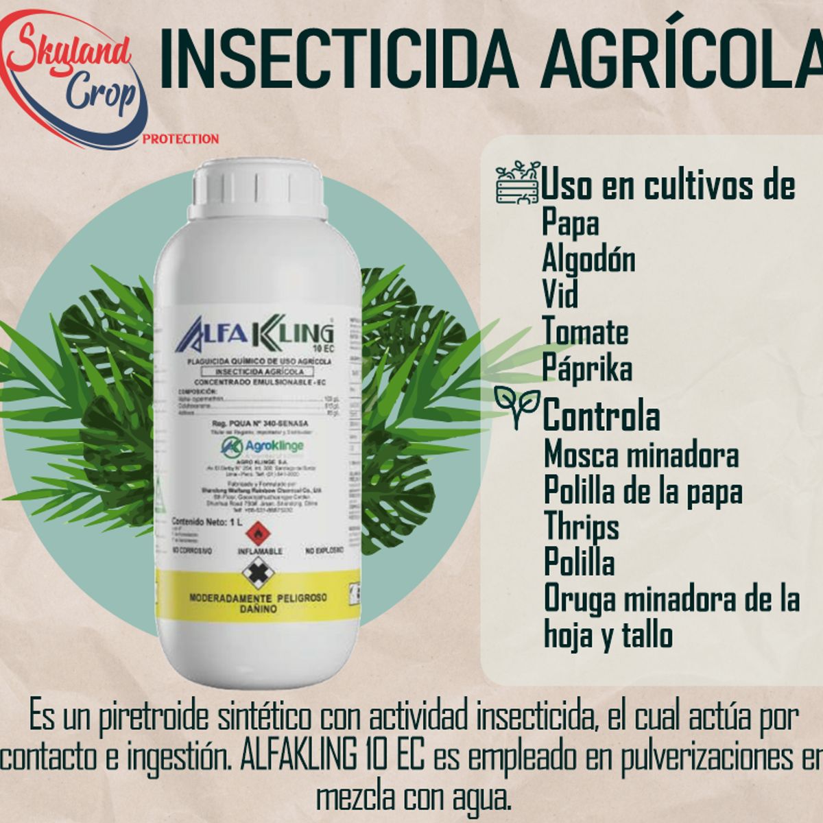 GENERICO - ALFAKLING 1L  INSECTICIDA AGRÍCOLA