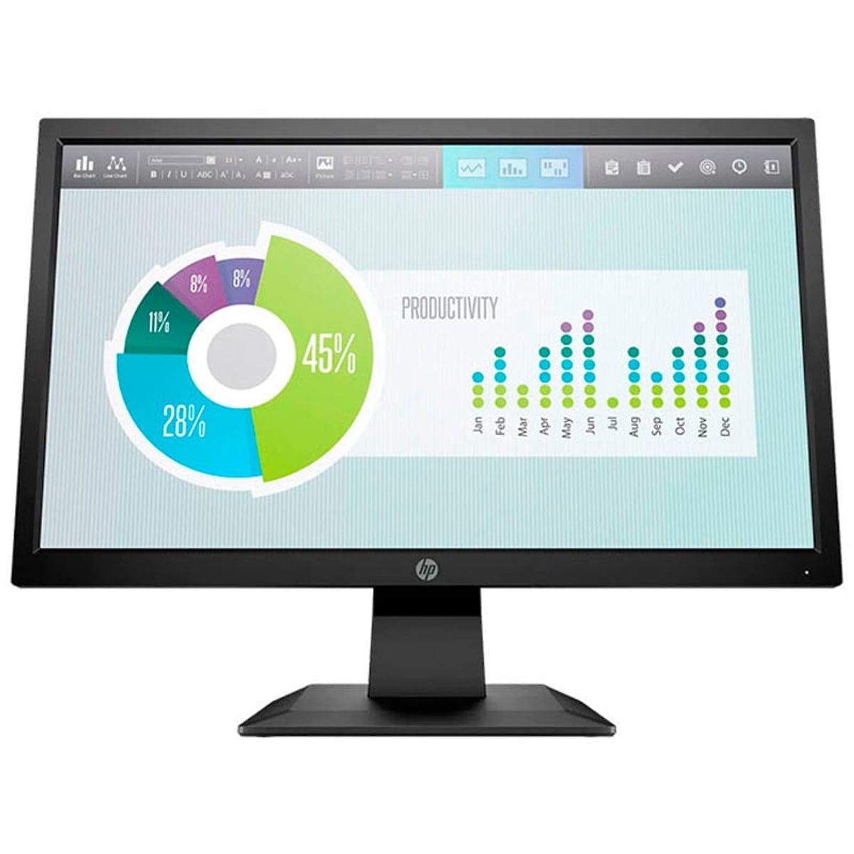 HP - MONITOR HP P204V 195 1600 X 900 VGA-HDMI 5RD66AA.