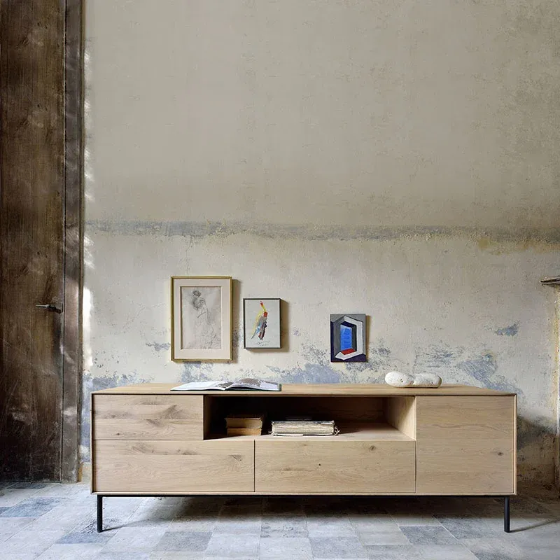 GENERICO - Mueble de TV 55" Moderno Usagi Marron R&R MUEBLES